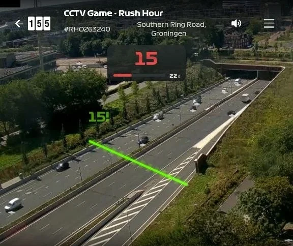 Rush Hour Live CCTV Interface and AI Traffic Detection by 155.io